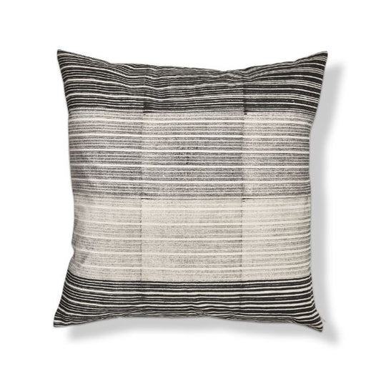 Black Block Print Pillow