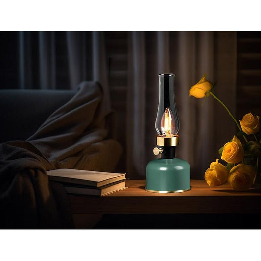 Green Chimney LED Lantern