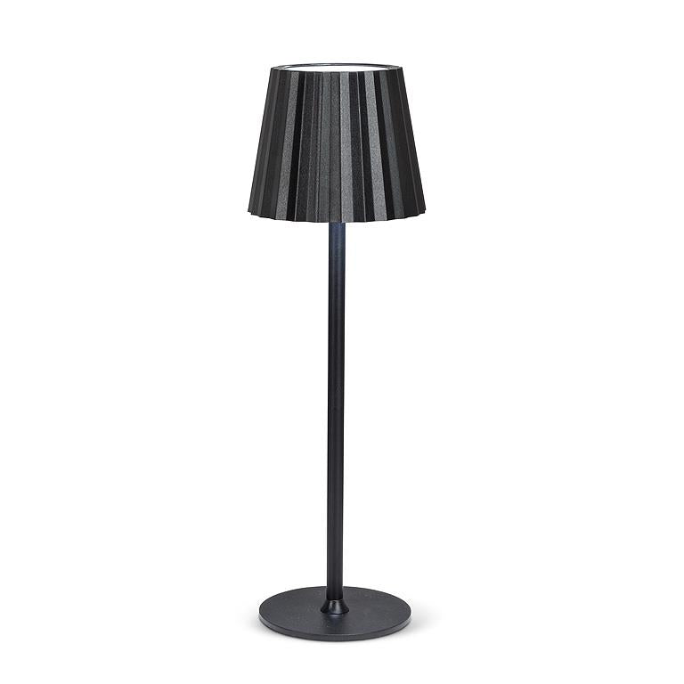 Fluted Shade LED Lamp, Black