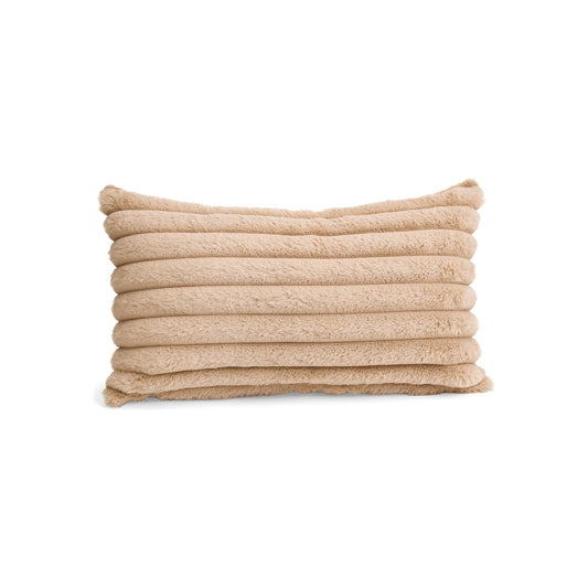 Camel Faux Fur Cushion