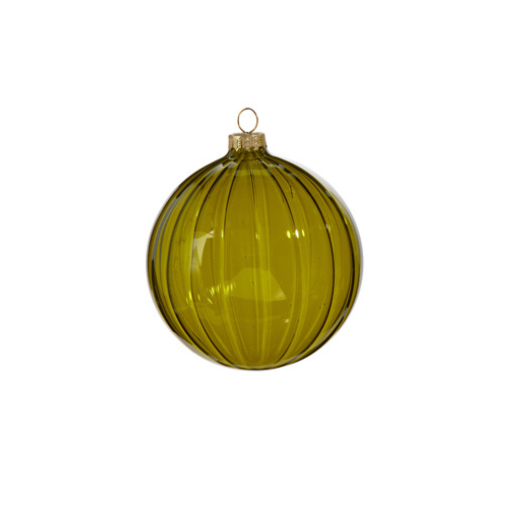 Forest Green Glass Ornaments