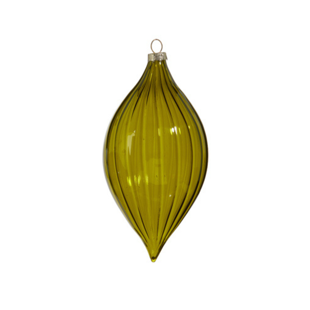 Forest Green Glass Ornaments