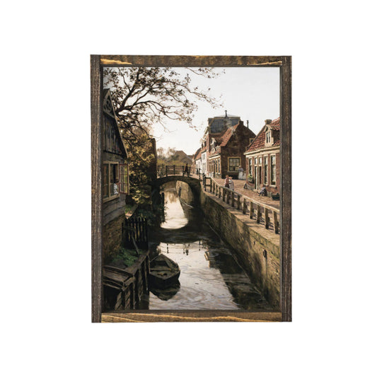 Vintage Dutch Windmill Print