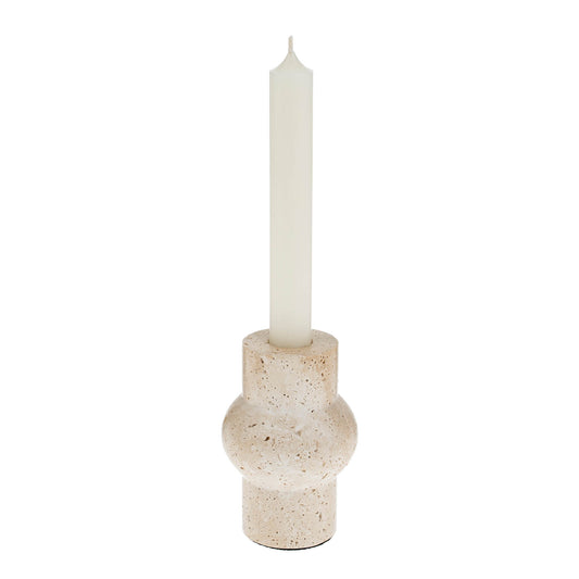 Nora Travertine Candle Holder