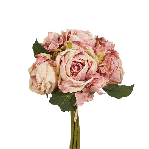 Antiqued Blush Rose Floral Bundle