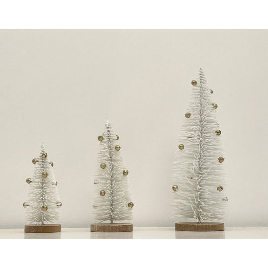 Jingle Bell Bristle Trees