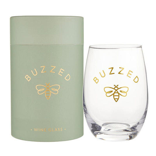 Buzzed Wine Glass