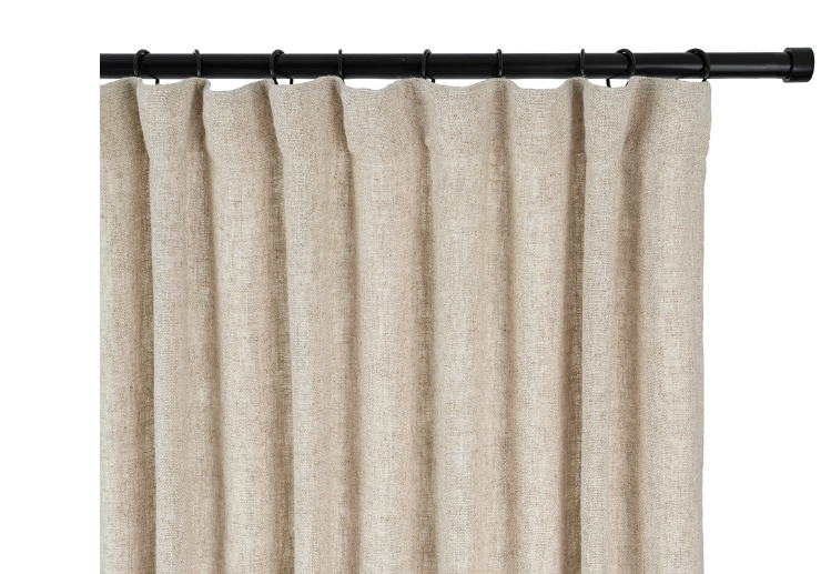 Culver Woven Curtain Panel, Oyster