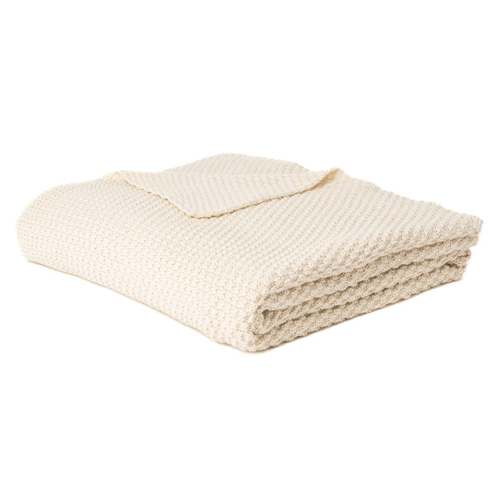 Caramelo Cream Knit Throw