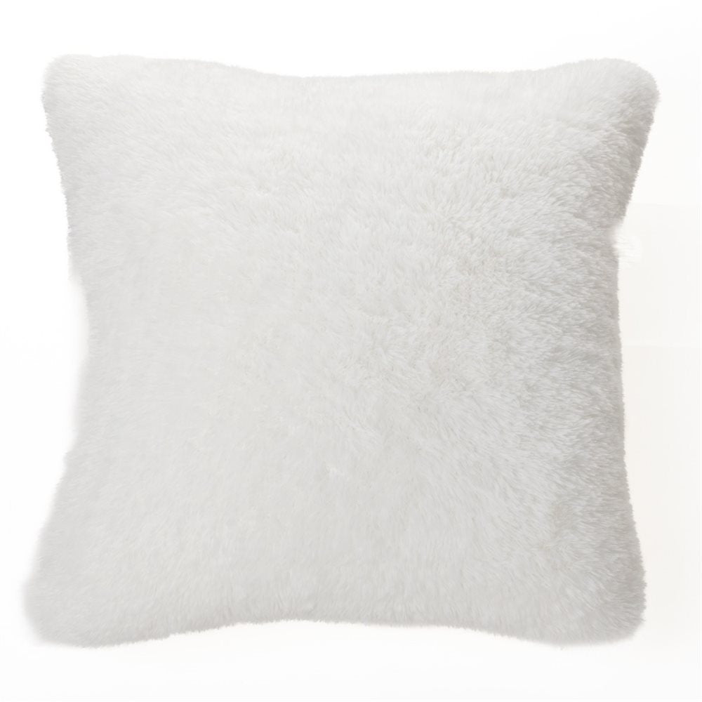 Polar White Faux Fur Pillow