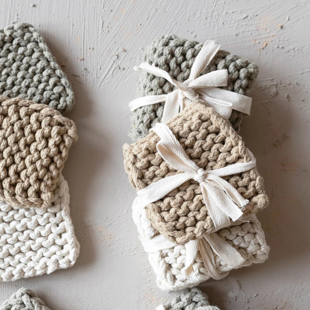 Dune Crocheted Coasters