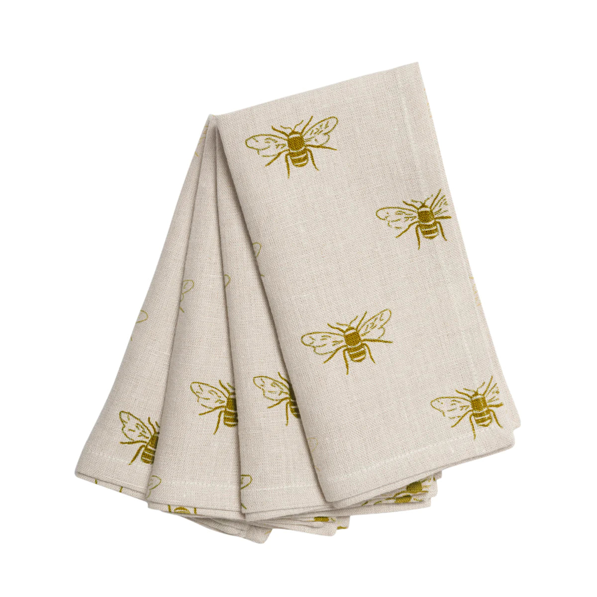 Bees Linen Napkins, Set of 4